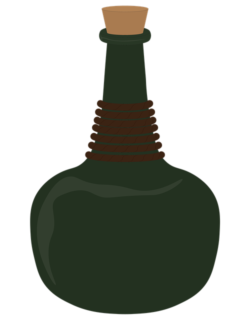 Bottle, Glass, Flask, Green, Green Glass