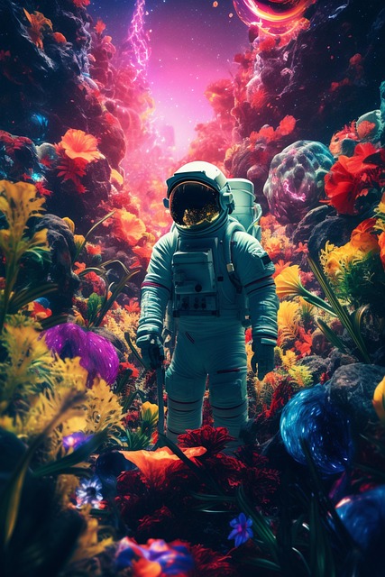 Free ai generated astronaut space illustration
