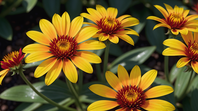Free ai generated flowers yellow flowers illustration