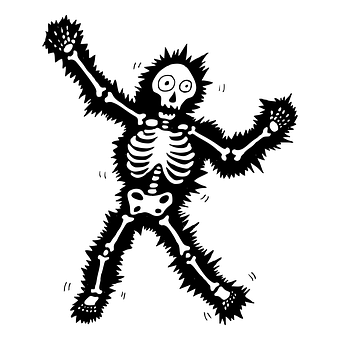 Skelet, Geëlektrocuteerd, Halloween