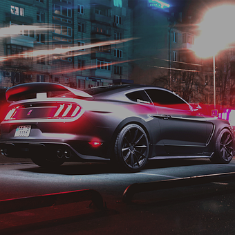 Mustang, Coche, Hermosa