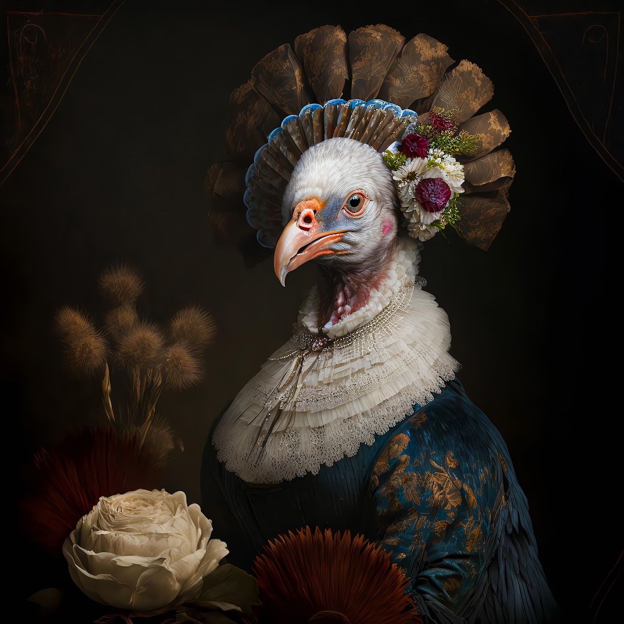 Ai สร้างขึ้น ไก่งวง นก - ภาพฟรีบน Pixabay - Pixabay