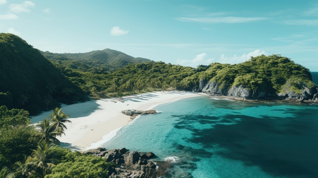 Free ai generated beach philippines illustration