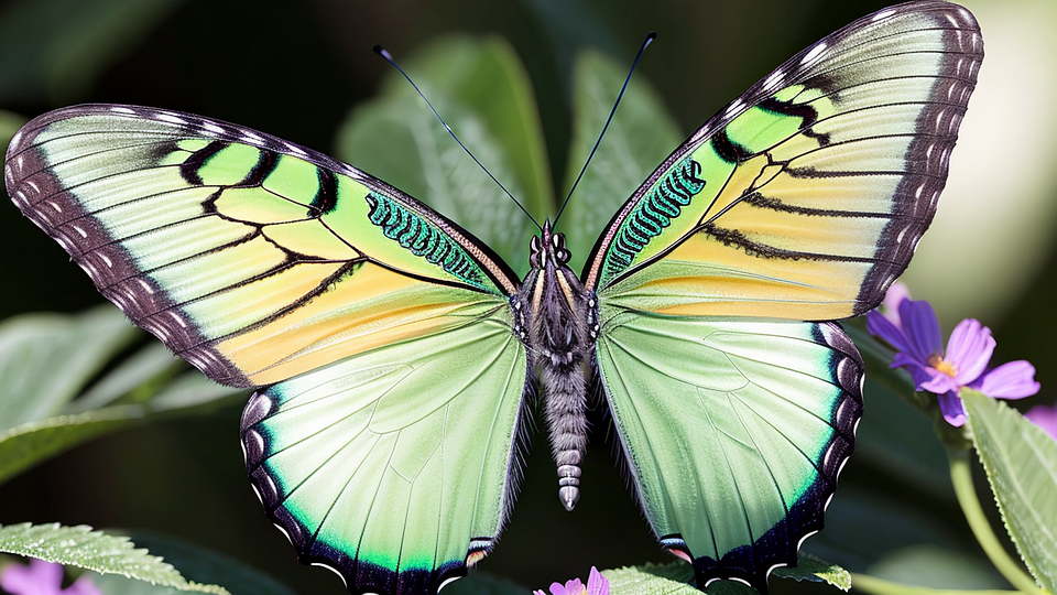 Digital Insect Virtual Butterfly Download Ai Generated, Butterfly, Insect. Royalty-Free Stock ...