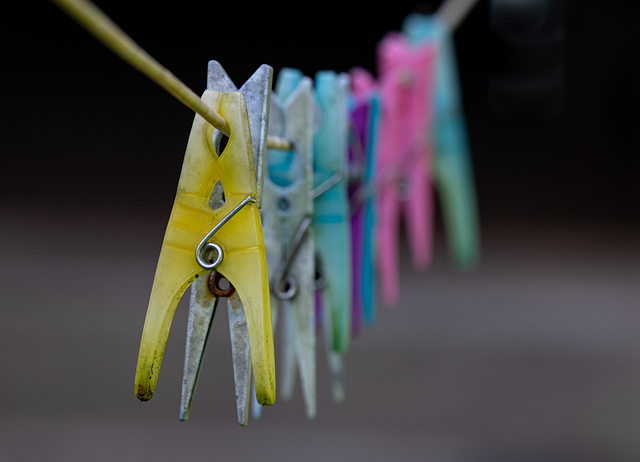 Free macro laundry clothespin illustration