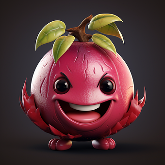Ai Genereret, Mangosteen, Ansigt, Frugt