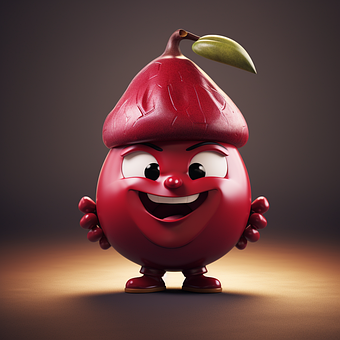Ai Genereret, Mangosteen, Ansigt, Frugt