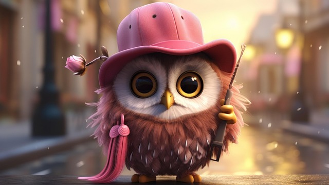 Download free HD stock image of Cute Owl Free cute owl wallpaper illustration