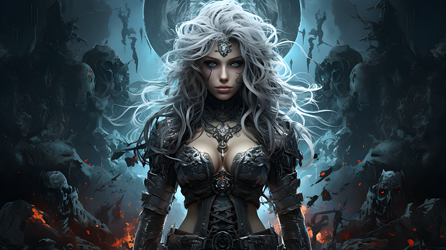 Free ai generated woman game illustration