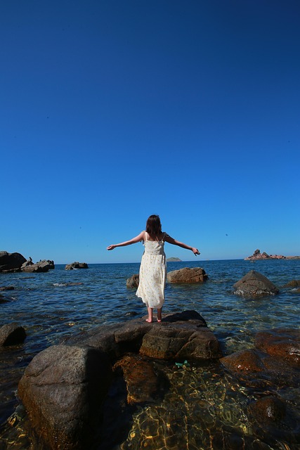 Free Girl Sea photo and picture