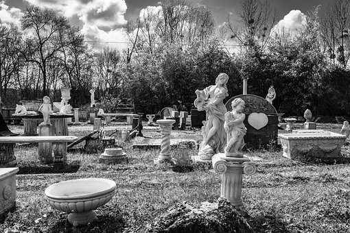 Paisaje, Naturaleza, Estatua, Ángel