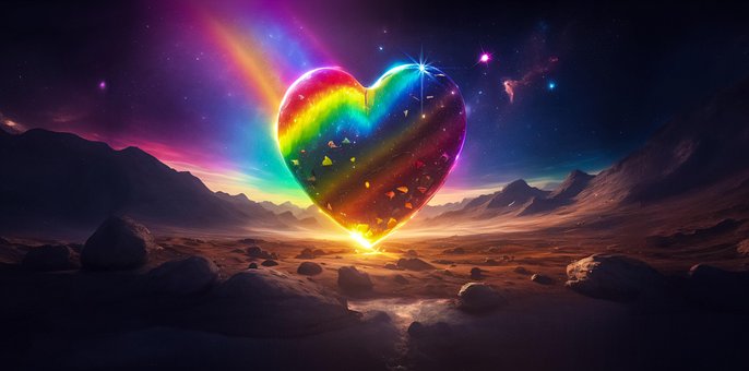 Stolthet, Regnbue, Hjerte, Lgbtq