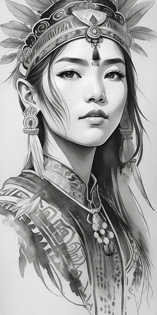 Free generated to native american indiana illustration