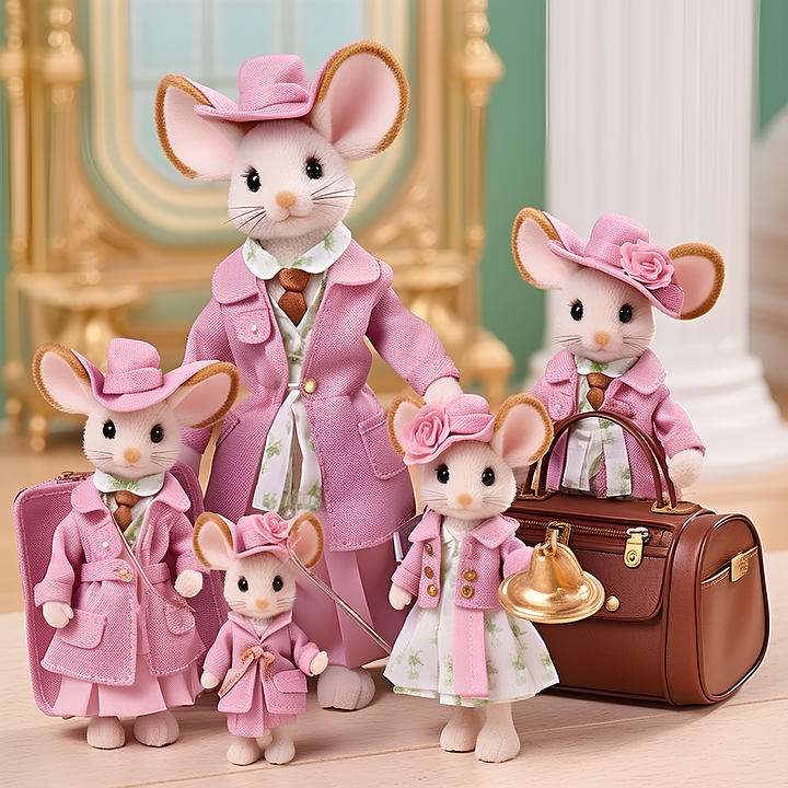 Download Ai Generated Mice Family Royalty Free Stock Illustration Image 