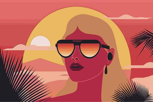 Free ai generated woman glasses vector