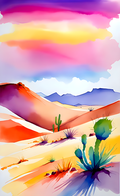 Free desert nature sand illustration