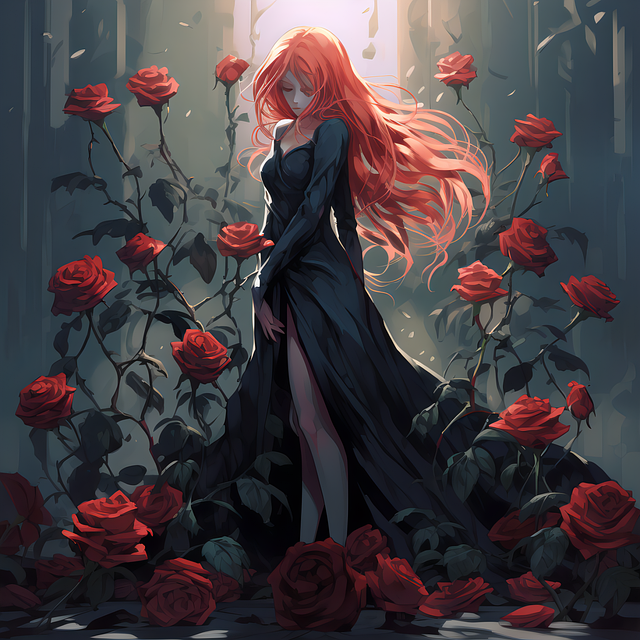 Download Ai Generated Woman Red Hair Royalty-Free Stock Illustration ...