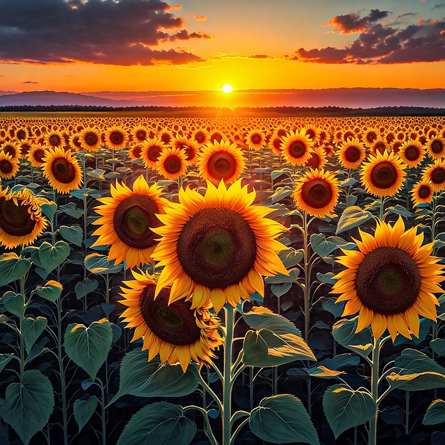 Free Flowers Sunflowers illustration and picture