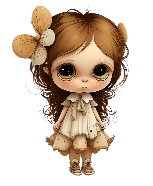 Free Autumn Chibi ai generated image and illustration