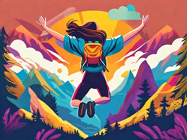 Free generated to trekkers nature illustration