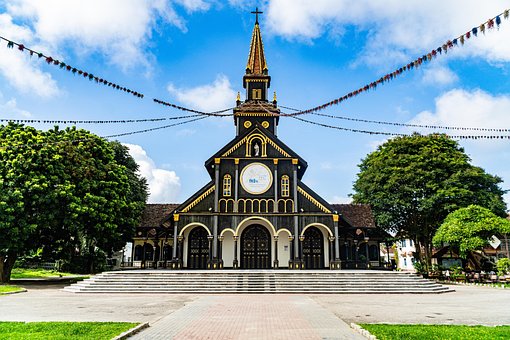 Free Church Kontum Vietnam photo and picture