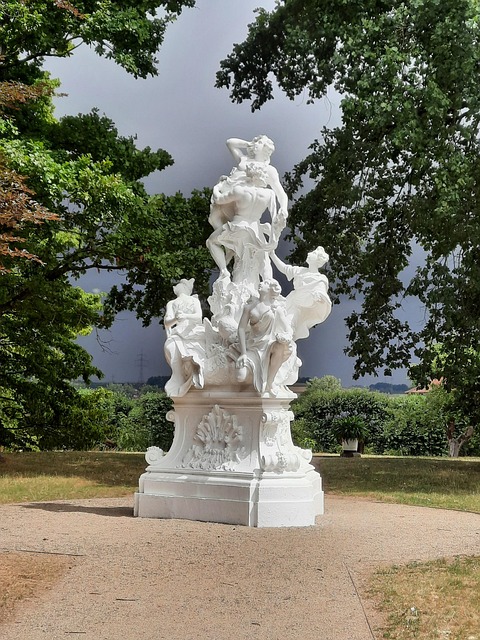 Statue, Roman, Hvid, Gruppe, Skulptur
