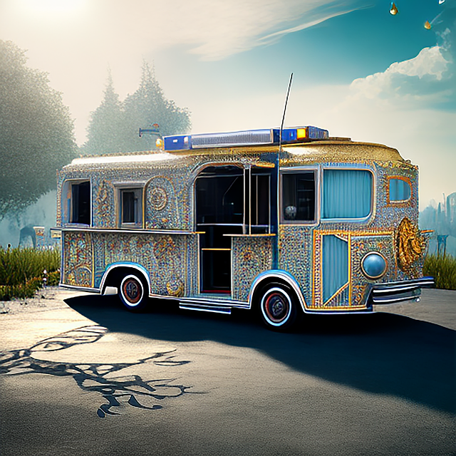 Free Food Van illustration and picture