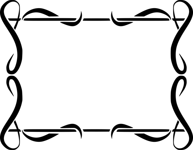 Free frame border flourish illustration