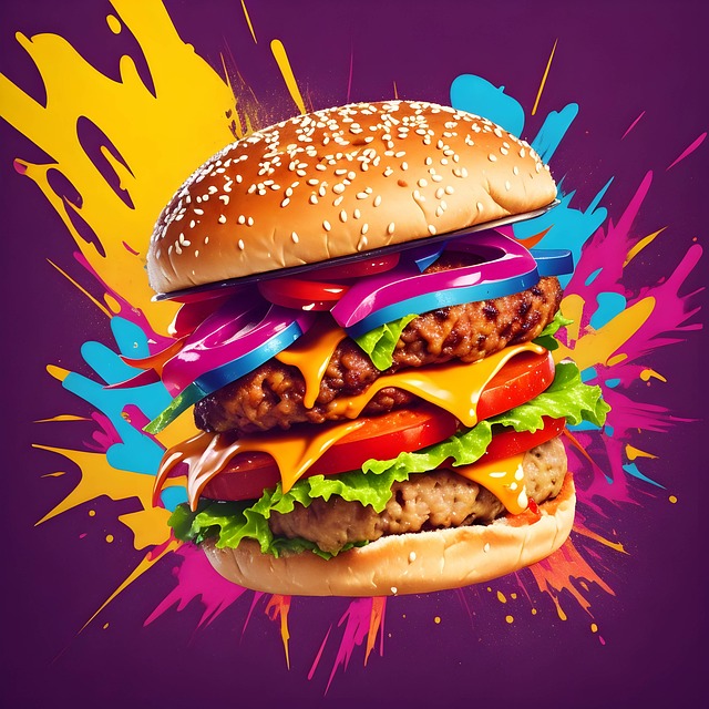 Free tomato fast beef illustration