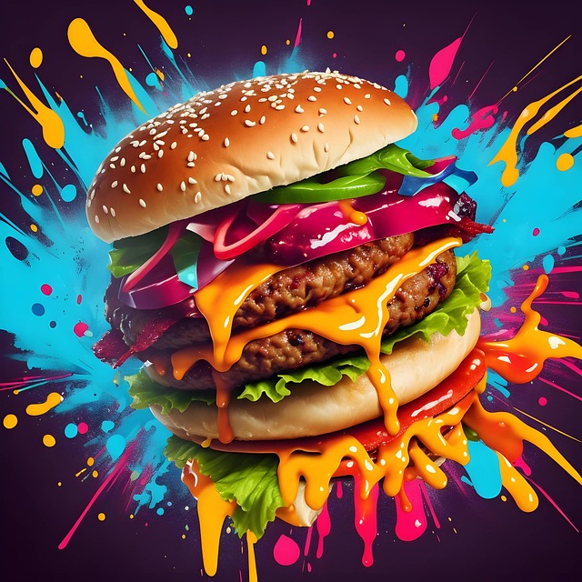 Free tomato fast beef illustration