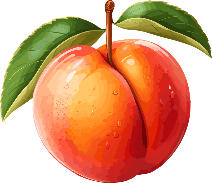 Download Peach Fruit Red RoyaltyFree Vector Graphic Pixabay