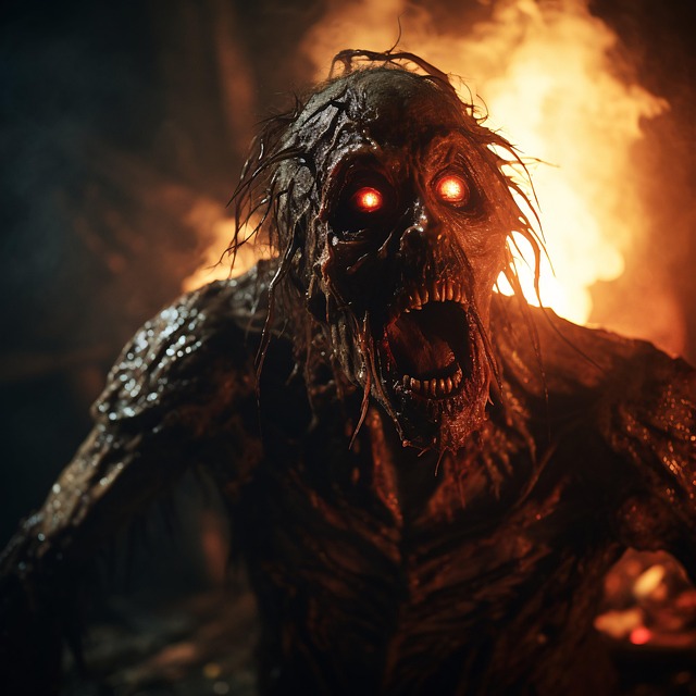 Free ai generated zombie monster illustration