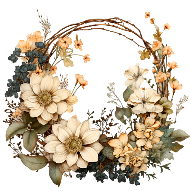 Free ai generated flowers floral illustration