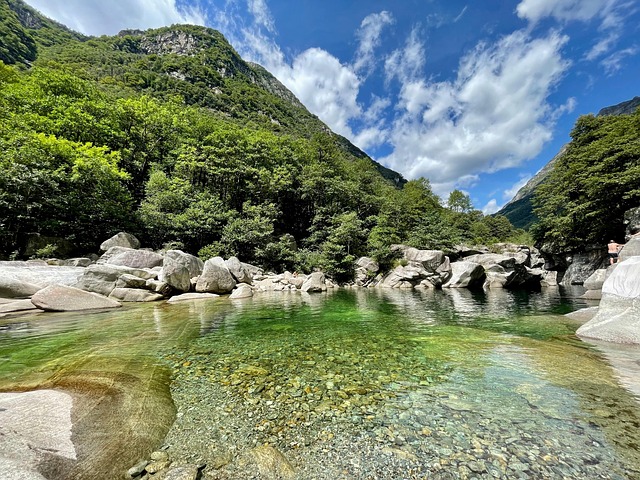 Free Verzasca Mountain River photo and picture