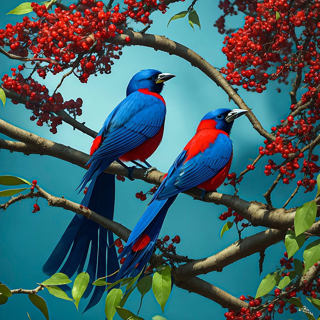 Free ai generated nature birds illustration