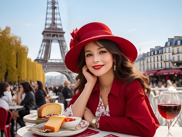 Free woman tables stylish illustration