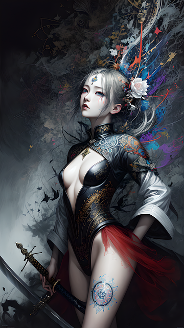 Free Art Woman illustration and picture