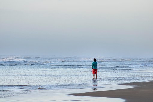 Landschappen, Mensen, Strand, Kalm