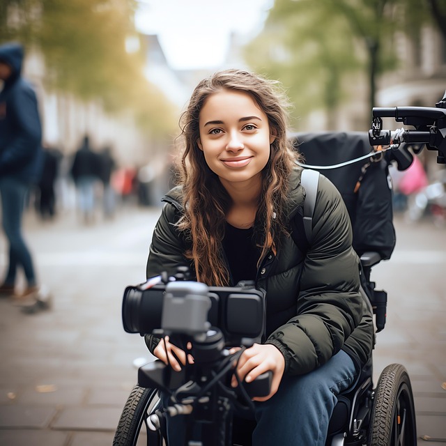 Free ai generated inclusion wheelchair users illustration