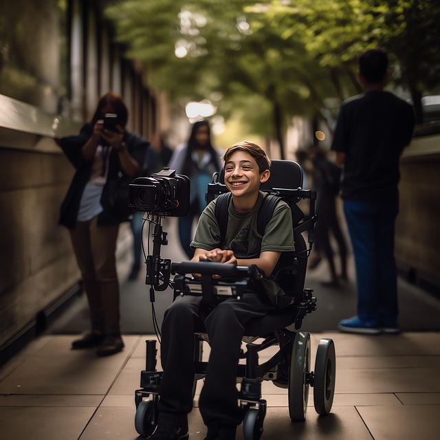 Free ai generated inclusion wheelchair users illustration