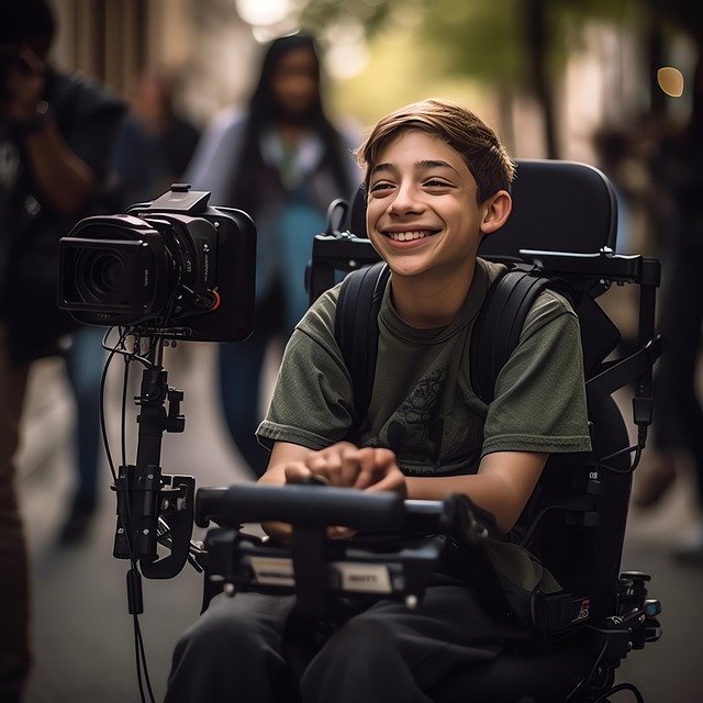 Free ai generated inclusion wheelchair users illustration