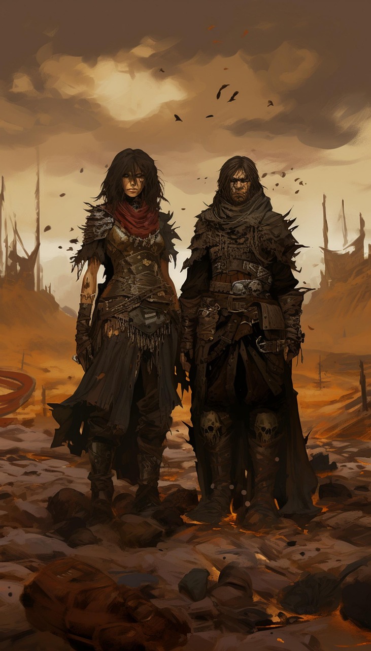 Download Ai Generated Warriors Wasteland Royalty-Free Stock ...