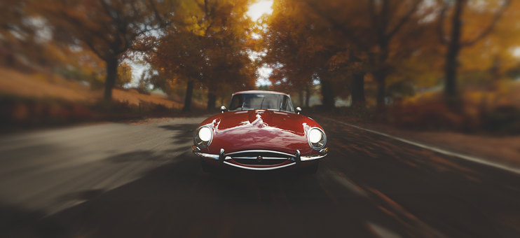 Coche, Coche Rojo, La Carretera, Clásico