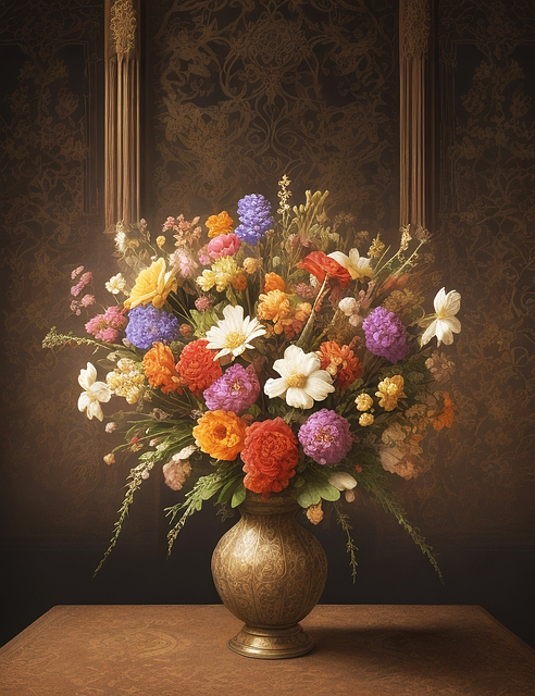Still Life, Oil Painting, Flowers
