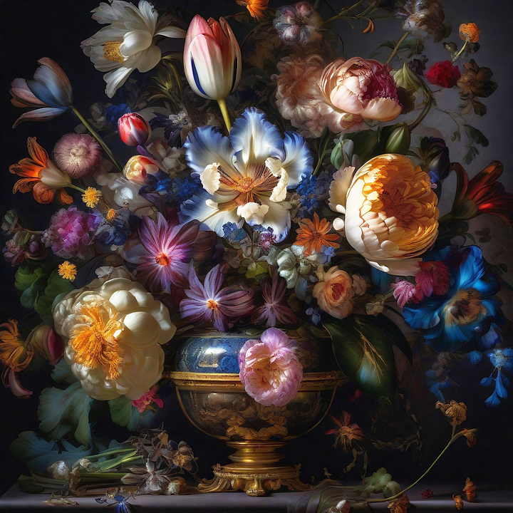 静物油画花朵- Pixabay上的免费图片