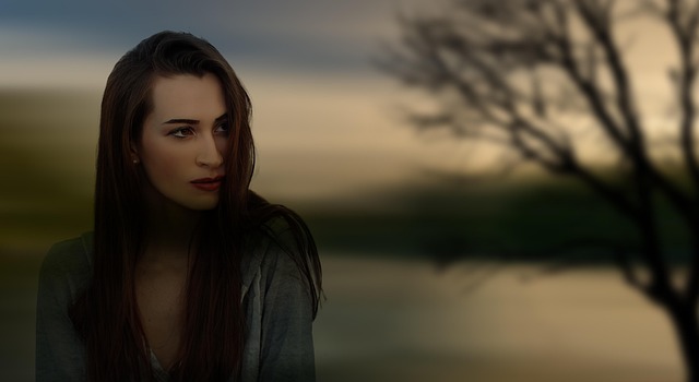 Ai Generiert, Frau, Sonnenuntergang