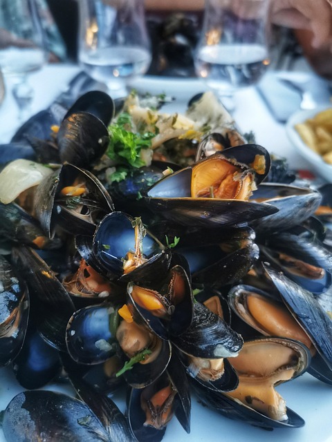 Free mussels shellfish seafood illustration