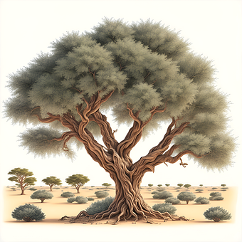 African, Natura, Deşert, Copac, Peisaj