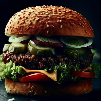 Free Ai Generated Burger illustration and picture