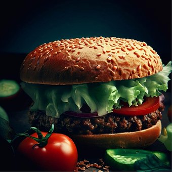 Free Ai Generated Hamburger illustration and picture
